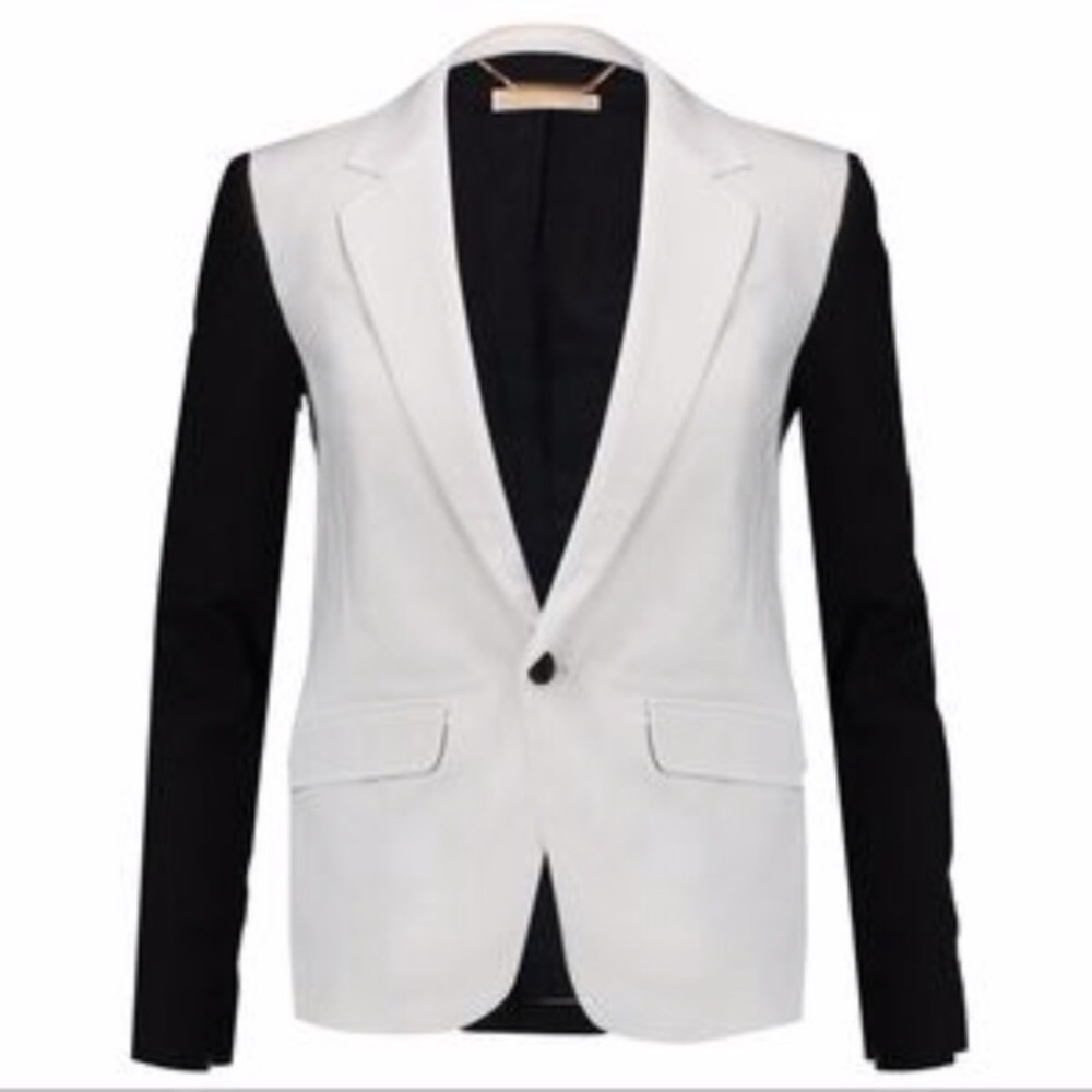 Michael by Michael Kors Color Block Blazer Black